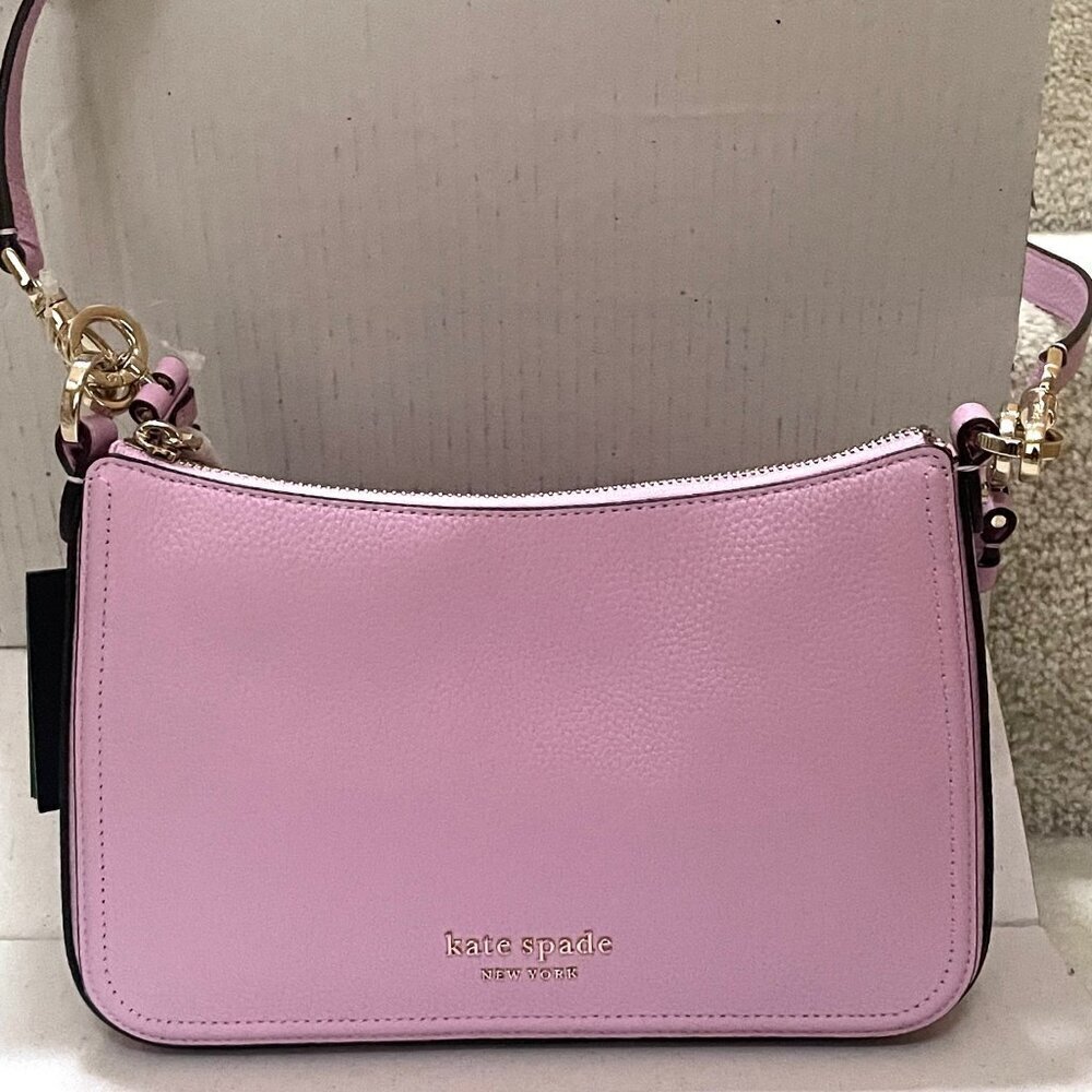 Kate Spade Hudson Leather Crossbody Convertible Leather Medium Shoulder Bag - Picture 7 of 13